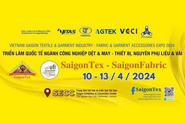 Quảng cáo hiển thị - Triển lãm SaigonTex - Saigon Fabric
